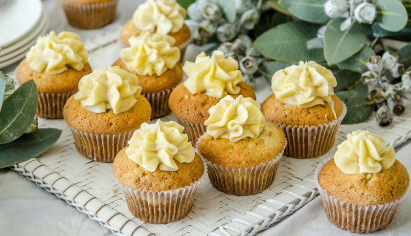 ganache filled vanilla cupcakes