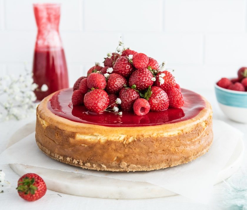 New York Vanilla Baked Cheesecake recipe