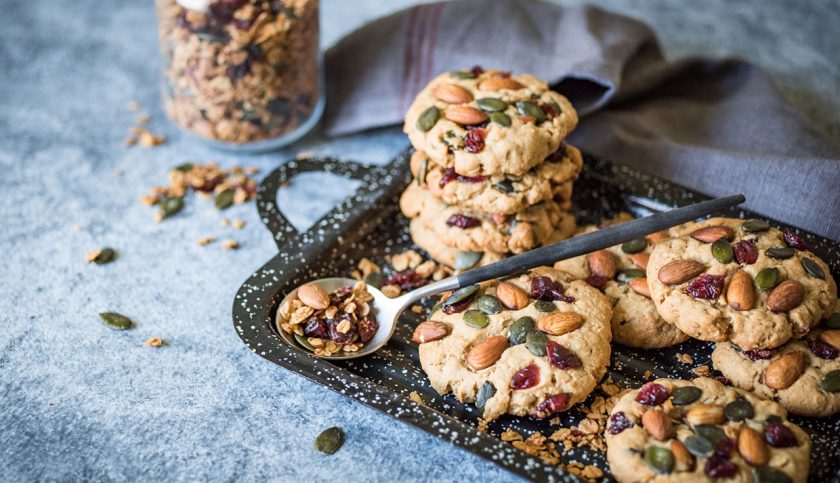 peanut butter granola biscuits