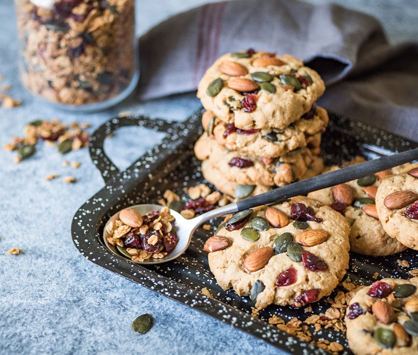 peanut butter granola biscuits