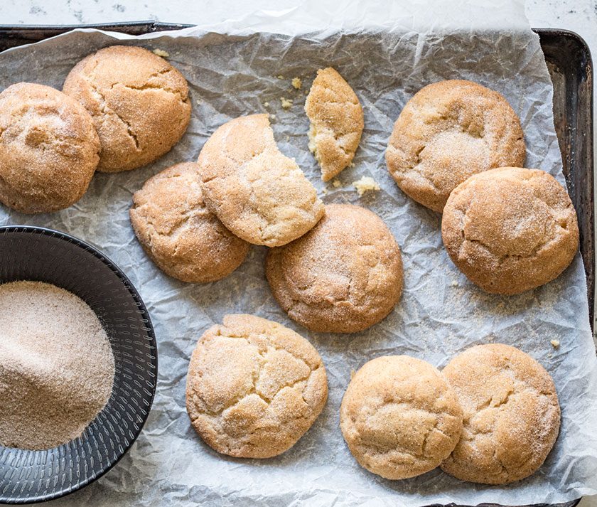 vanilla bean cinnamon snickerdoodles