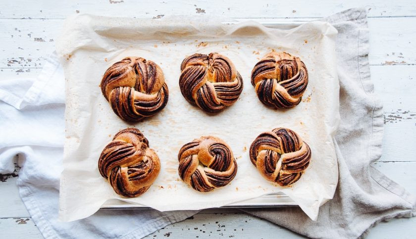 chocolate brioche wreaths