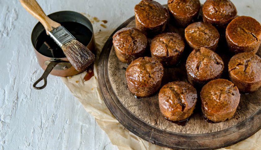 Syrupy Vanilla Maple Cakes