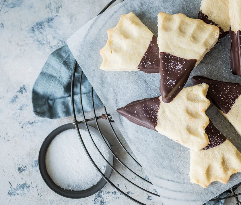 Chocolate Dipped Scottish Shortbread Recipe