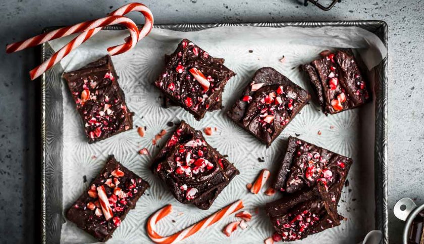 No-Bake Chocolate Peppermint Brownies