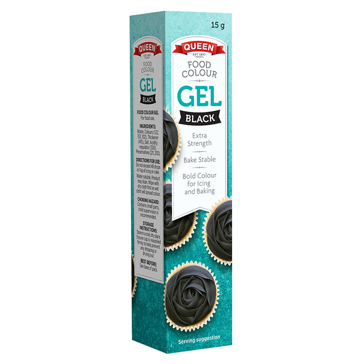 Black Food Colour Gel 15g