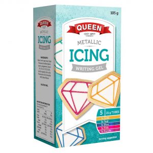 Metallic Icing Writing Gel (5x21g) 105g