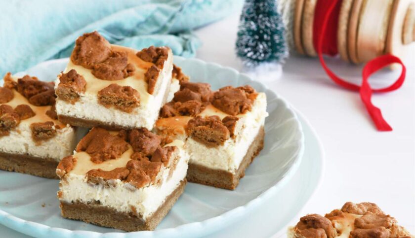 Gingerbread Cheesecake Slice