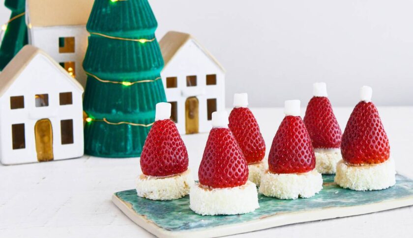 Santa Hat Cookies