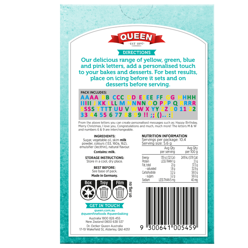 Colourful Letters & Numbers