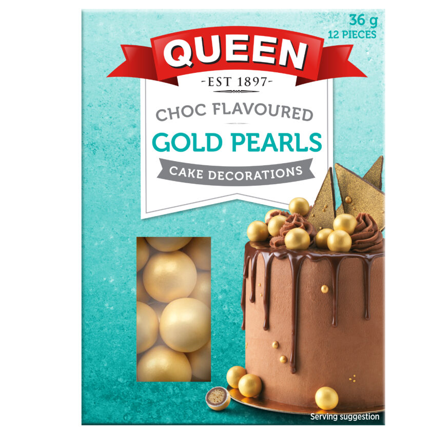 Choc Flavoured Gold Pearls