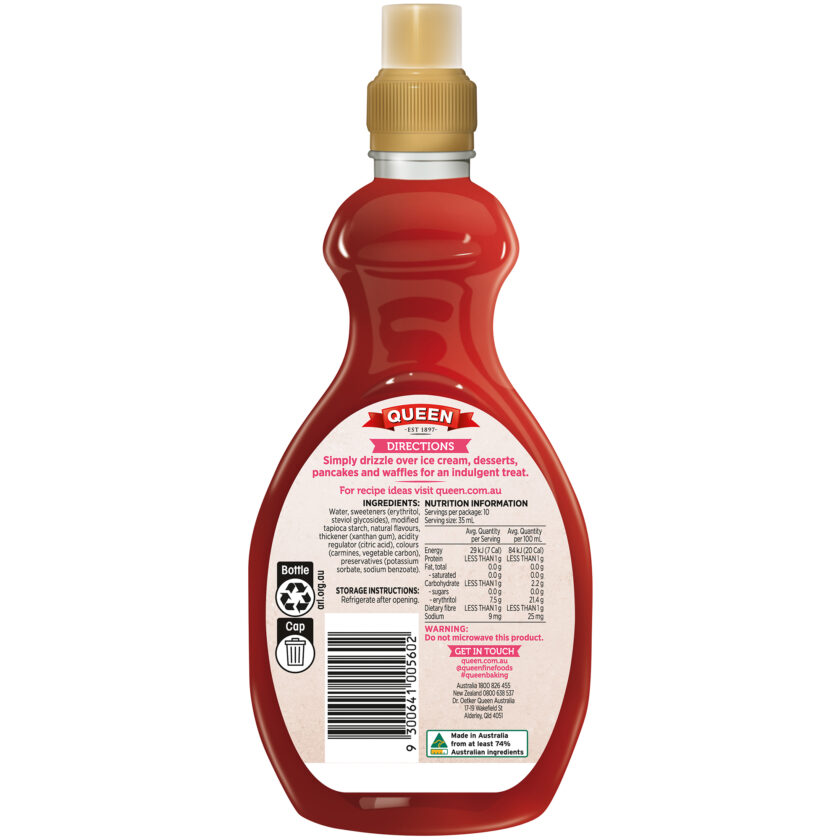 Sugar Free Strawberry Sundae Topping