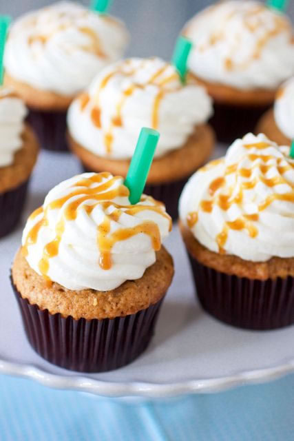 Caramel Frappucino Cupcakes