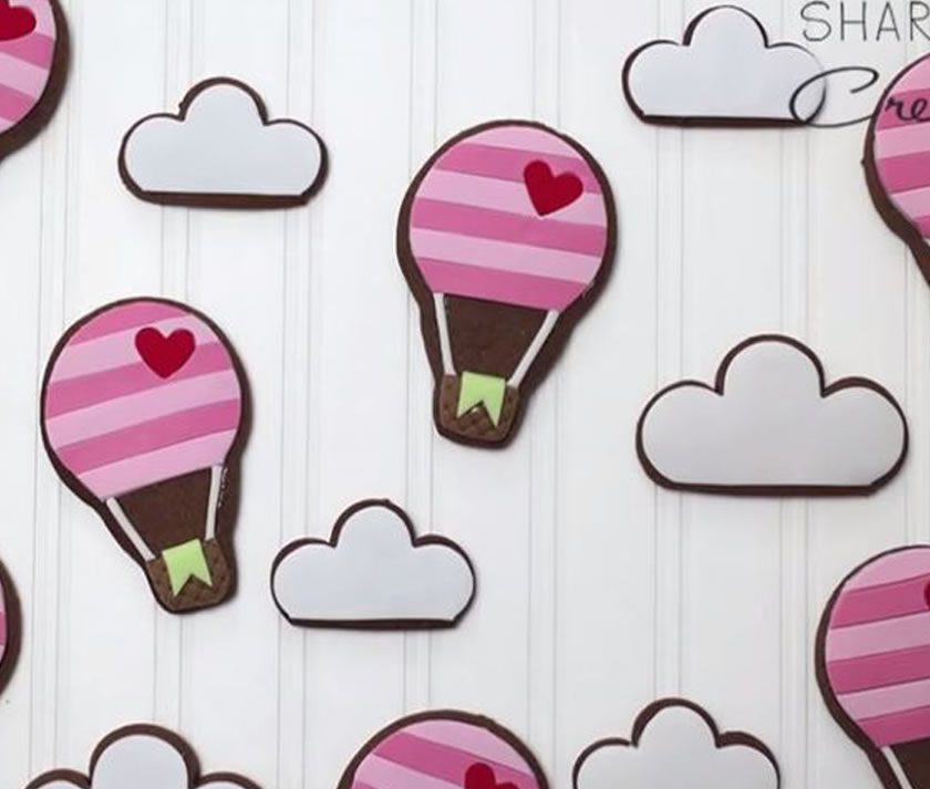 Tutorial: Fondant Hot Air Balloon Cookies