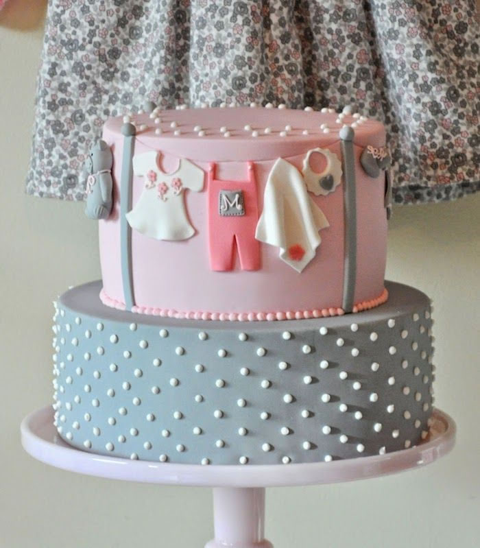 Grey Pastel Cake 2