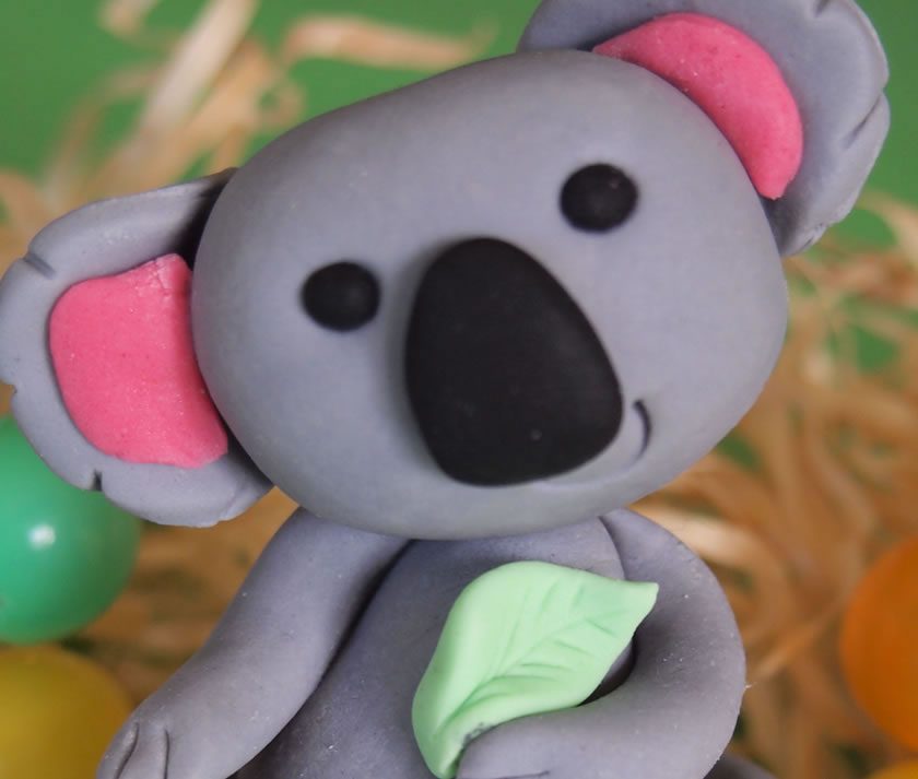 Tutorial: Fondant Koala Cake Topper