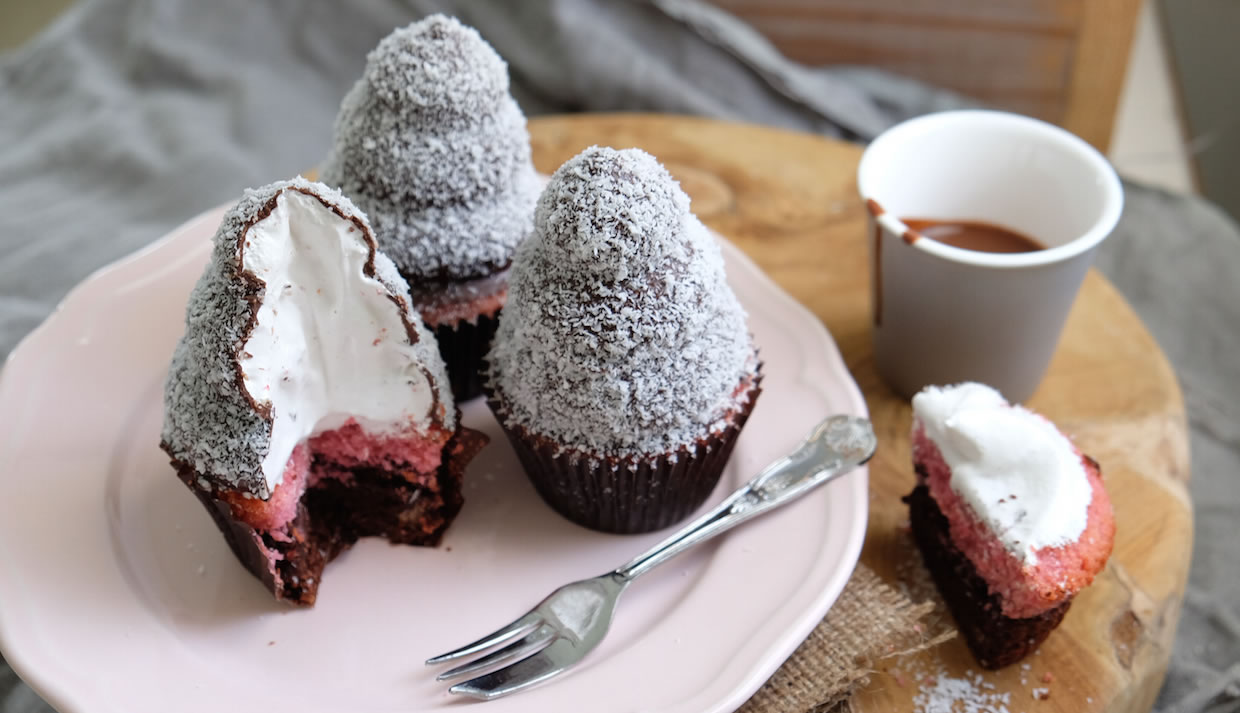 Neapolitan Brownie High Hat Cupcakes 3