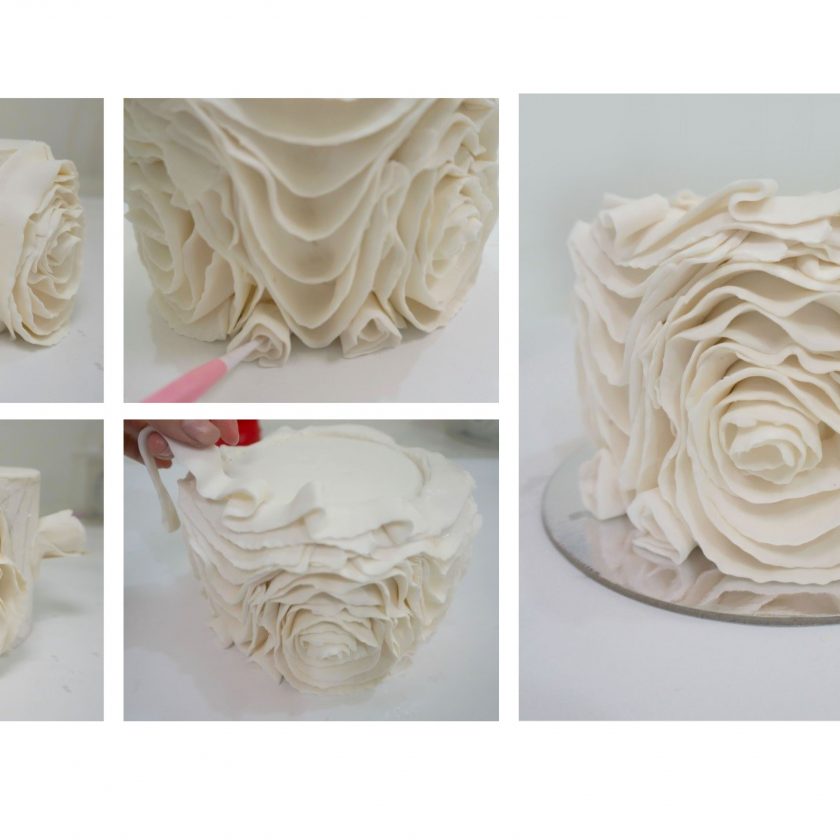 Tutorial: Vintage Ruffle Cake